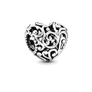 Pandora Regal Openwork Heart Charm NWOT